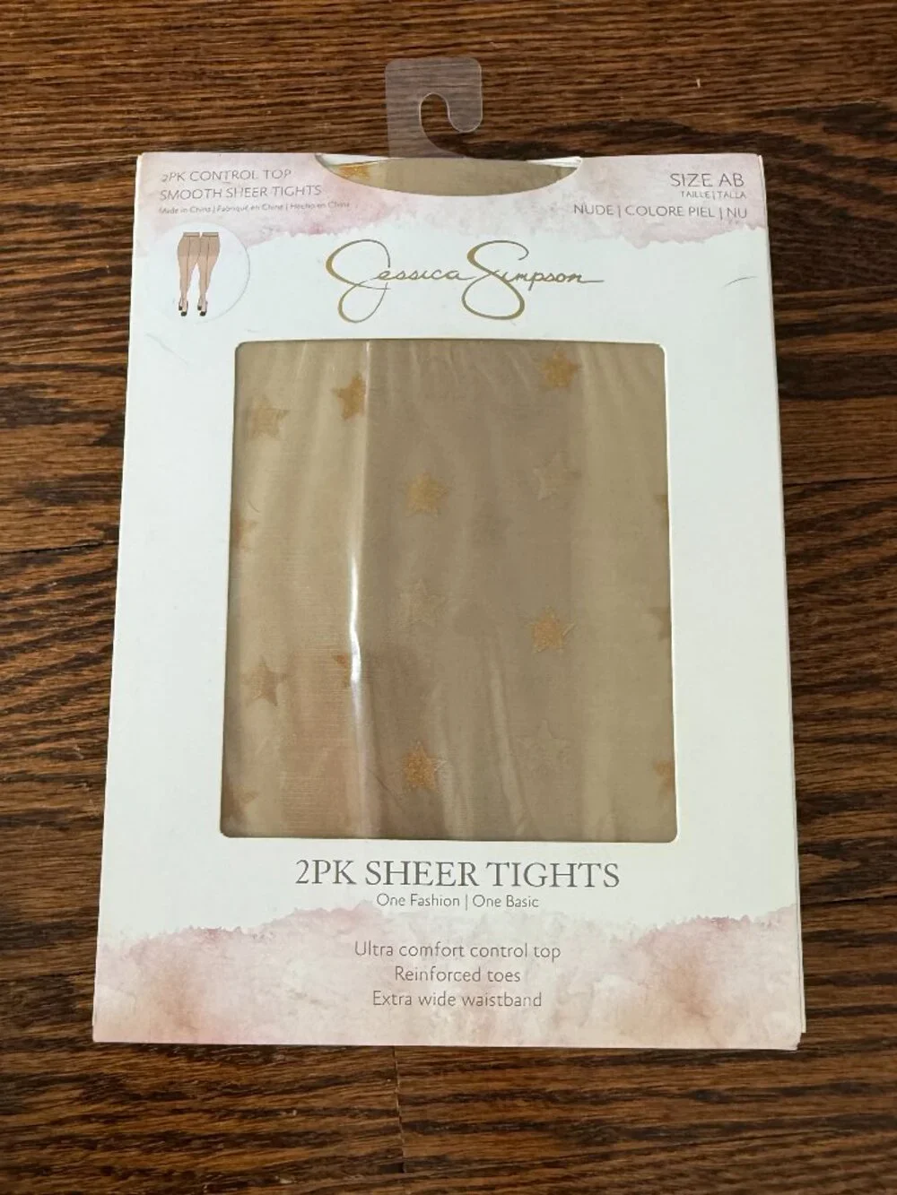 Gold Star Sheer Tights (New With Tags)